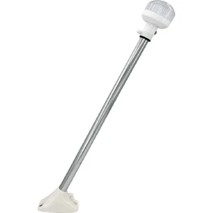 Demir Fenerli Sabit Tekne Bayrak Direği 500mm 12-24v Led