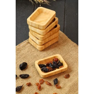 AtbyhomeBambu Mini Kase - Çerezlik - Reçellik - Lokumluk 6lı