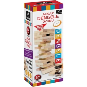 Zeka Dolabı DENGELE (54 parça - Jengaa - Doğal Ahşap - Kayın Ağacı )