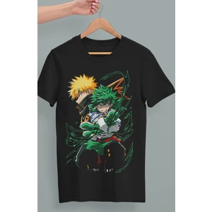 Fuddy Moda Oversize My Hero Academia Izuku Midoriya Katsuki Bakugo Baskılı T-Shirt,unisex Anime Baskılı Tişört