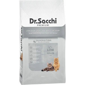 Dr. Sacchi Düşük Tahıllı Somonlu Kısırlaştırılmış Yetişkin Kedi Maması 10 kg