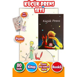 Küçük Prens Kitap Seti Poster Not Defteri Ayraç