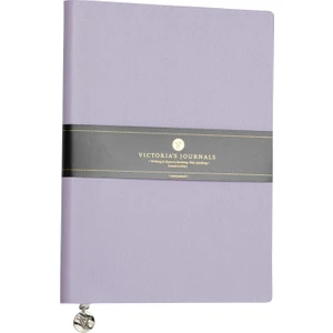Victoria's Journals Smyth Classic Esnek Kapak Çizgili Defter, 14.8X21 cm -Lila