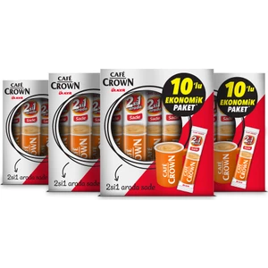 Cafe Crown 2'si 1 Arada 11 gr. x 10 Adet x 4 Kutu