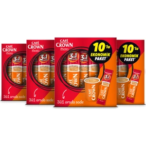 Cafe Crown 3'ü 1 Arada 17,5 Gr. x 10 Adet x 4 Kutu