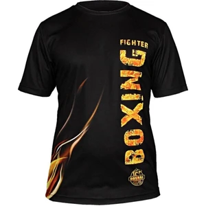 Dijital Baskılı Boxing Fighter Bisiklet Yaka Spor T-shirt Bxt072
