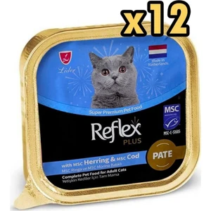 Plus Pate Ringa ve Morina Balıklı Kedi Konservesi 85 gr x 12 Adet