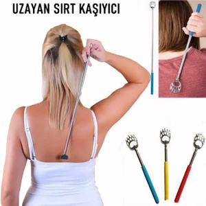 Emrah Gültekin Teleskopik Sırt Kaşıyıcı 4 Kademeli- 4 Renkli Metal Sırt Kaşıma Aleti Sırt Masaj Kaşağı