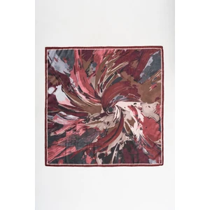 Kadın Digital Baskılı Pamuk Karışımlı Fırça Desen Soft Eşarp 90x90 Cm