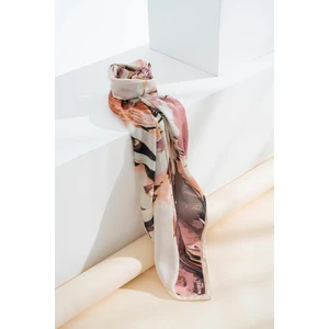 Kadın Digital Baskılı Pamuk Karışımlı Fırça Desen Soft Eşarp 90x90 Cm