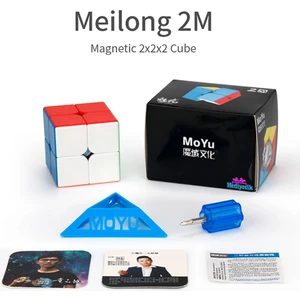 Moyu Speed 2m 2x2 Mıknatıslı Manyetik Zeka Küpü Akıl Küpü Rübik Küp Stickerless