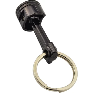 Anahtarlık Sepeti Piston Şeklinde Anahtarlık Siyah