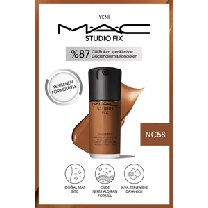 MAC STUDIO FIX FLUID SPF 15 MAT FONDÖTEN-NC58 30 ml