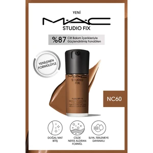 MAC STUDIO FIX FLUID SPF 15 MAT FONDÖTEN-NC60 30 ml