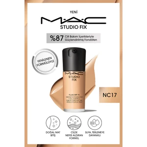 MAC STUDIO FIX FLUID SPF 15 MAT FONDÖTEN-NC17 30 ml