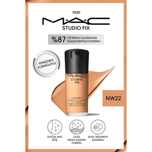 24 Saate Kadar Kalıcı Mat Fondöten - Studio Fix Fluid Spf15 - Renk: Nw22 - 30ml