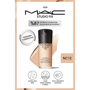 MAC STUDIO FIX FLUID SPF 15 MAT FONDÖTEN-NC12 30 ml