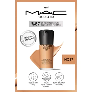 MAC STUDIO FIX FLUID SPF 15 MAT FONDÖTEN-NC37 30 ml
