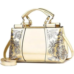 2023 Avrupa ve Amerika Birleşik Devletleri Popüler Rugan Parlak Kadın Çantası Atmosferik Çanta Büyük Kapasiteli Kadın Omuz Askılı Çanta Nakış Çantası High-End Lüks (Yurt Dışından)