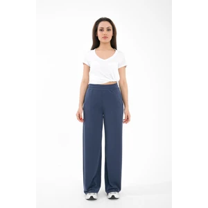 Geniş Paça Örme Pantolon, Cepli Rahat Kesim  - Manu