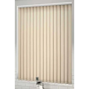 Özel Jaluzi Krem Pvc Dikey Perde  Döndürülebilen Tam Açık Ya Da Tam Kapalı  Pvc Dikey