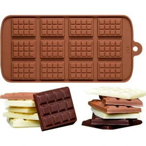 Siliko World Mini Tablet Silikon Çikolata Kalıbı 12'li