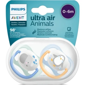 Avent Ultra Air Animals 2li Emzik 0-6 Ay - Erkek SCF080/05