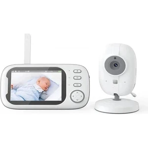 BLM-035 Oda Sıcaklık Algılama Müzik 3.5inç Ekran 720P 2.4ghz Interkom'lu Bebek Izleme Kamerası/monitörü