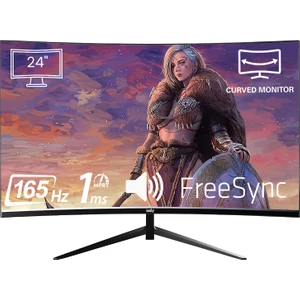 IZOLY Sindar 2456C165 24" 1ms 165Hz AMD Free Sync FHD LED HDMI DP VA Curved Oyuncu Monitör