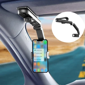 Araba Için Güneşlik Cep Telefonu Tutucu, 1080° Döndürülebilir Güneşlik Araç Telefonu Montajı, iPhone Için Evrensel 11/12/13 Pro Max Xs Max Xr 8 8plus 7 Samsung Galaxy S10 S9 S8 Lg (Yurt Dışından)