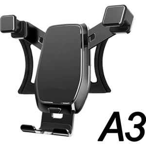 Audi A3 8V Için Telefon Tutucu, Cep Telefonu Tutucu 360° Döndürme Yükseltme Alüminyum Alaşımlı Tasarım Yerçekimi Otomatik Kilit Kararlı 1 Dakika Eller Serbest Cep Telefonu Standı M (Yurt Dışından)