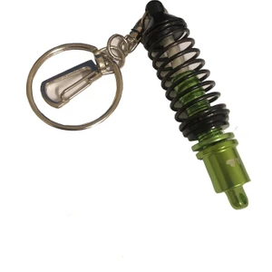 Mega Oto Market [brand] Oto Araba Anahtarlık Coilover Ayarlanabilir Yeşil Siyah Yaylı Metal