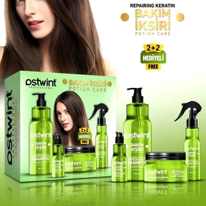 Saç Bakım Iksiri Repairing Keratin Seti, Şampuan, Saç Kremi, Saç Serumu, Saç Maskesi