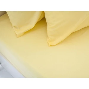 Çift Kişilik Lastiksiz Sarı Çarşaf Takımı  240 x 260 cm