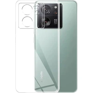 Xiaomi 13T Kılıf Şeffaf Kamera Korumalı Esnek Yumuşak Silikon