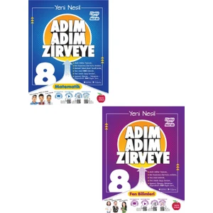 Newton Yayınları 8. Sınıf Adım Adım Matematik - Fen Bilimleri Soru Bankası Seti