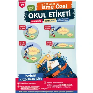 Tuğset Etiket Okul Etiketi Sonic Kalem Defter Etiketi Özel Isim Yazılabilen Etiket Seti - Isim ETIKETI-T551-OE19