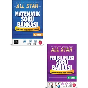Newton Yayınları 8. Sınıf All Star Matematik - Fen Bilimleri Soru Bankası Seti