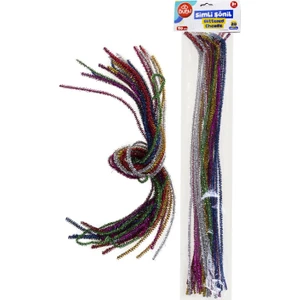 Simli Şönil Karışık Renk 50 cm 20 Adet 00107