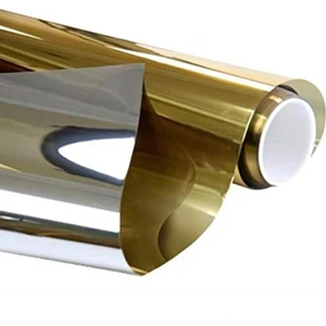 Gold Silver Aynalı Cam Filmi Amerikan Çizilmez 75 cm x 5 Metre KML145
