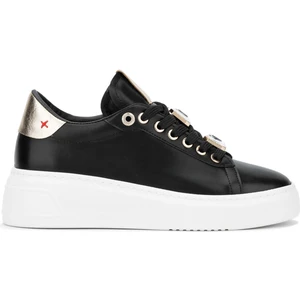 Tamer Tanca Kadın Vegan Siyah Sneakers & Spor Ayakkabı 1009 1590 Bn Ayk Y24 Sıyah