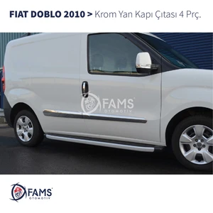 Fams Otomotiv Fiat Doblo Krom Yan Kapı Çıtası 4 Kapı 2010-2022 Paslanmaz Çelik