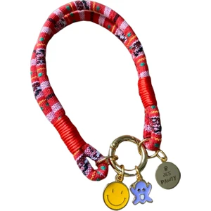 Jespawty Kırmızı Kedi Köpek Kolyesi Altınkaplama
