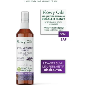 Flowy Oils Flowy Lavanta Uyku ve Yastık Spreyi 50 ml