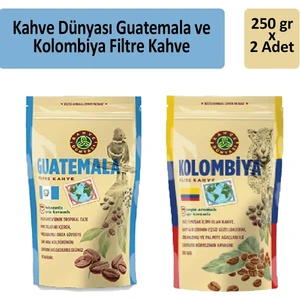Kahve Dünyası Kolombiya ve Guatemala Filtre Kahve 250 gr x 2 Adet