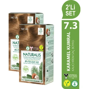 Naturalıs (Vegan) 2'li Set  7.3 Karamel Kumral Kalıcı Krem Saç Boyası Seti
