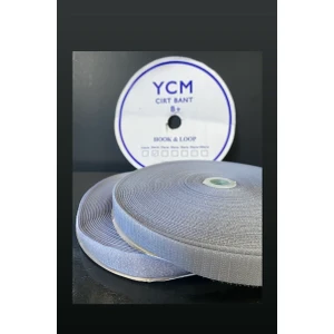 YCM Fermuar Cırt Bant Gri En :2cm Uzunluk 5m Cırt Bant