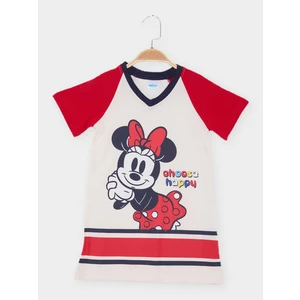 Minnie Mouse Lisanslı Kız Çocuk Elbise MN21825