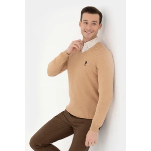 U.S. Polo Assn. Erkek Kum Melanj Kazak /Triko 50268937-VR123