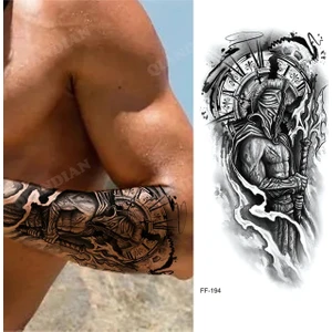 Gerçekçi Gladyatör Geçici Dövme Tattoo